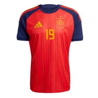 Camiseta España Lamine Yamal #19 Primera Equipación Replica Mundial 2026 mangas cortas